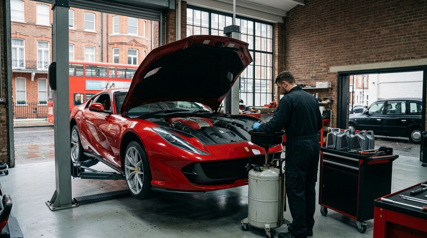 Ferrari Oil Service London